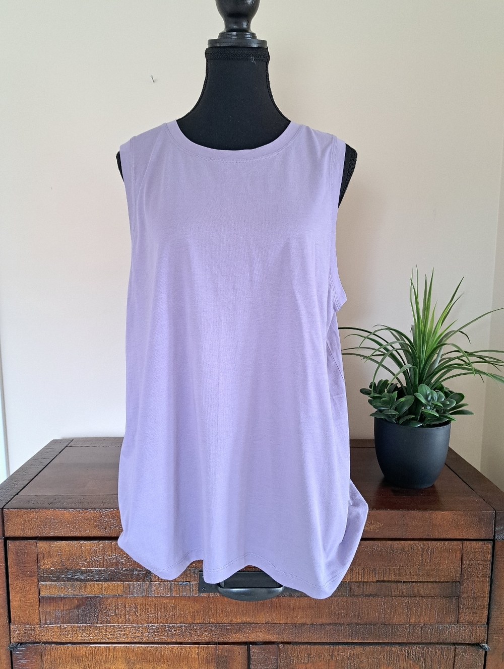 Kersh Tank Top Women’s Size XXL Purple Sleeveless Top Casual Shirt